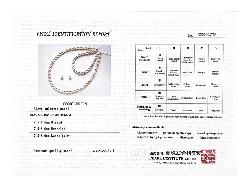 7.5-8.0mm Hanadama Pearl Set - Third Image