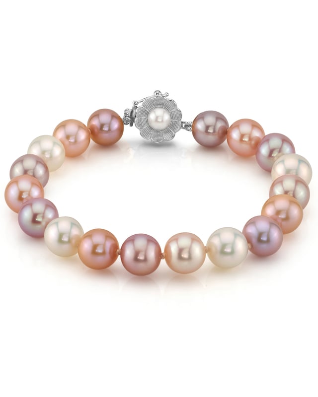 8.5-9.5mm Multicolor Freshwater Pearl Bracelet - AAA Quality