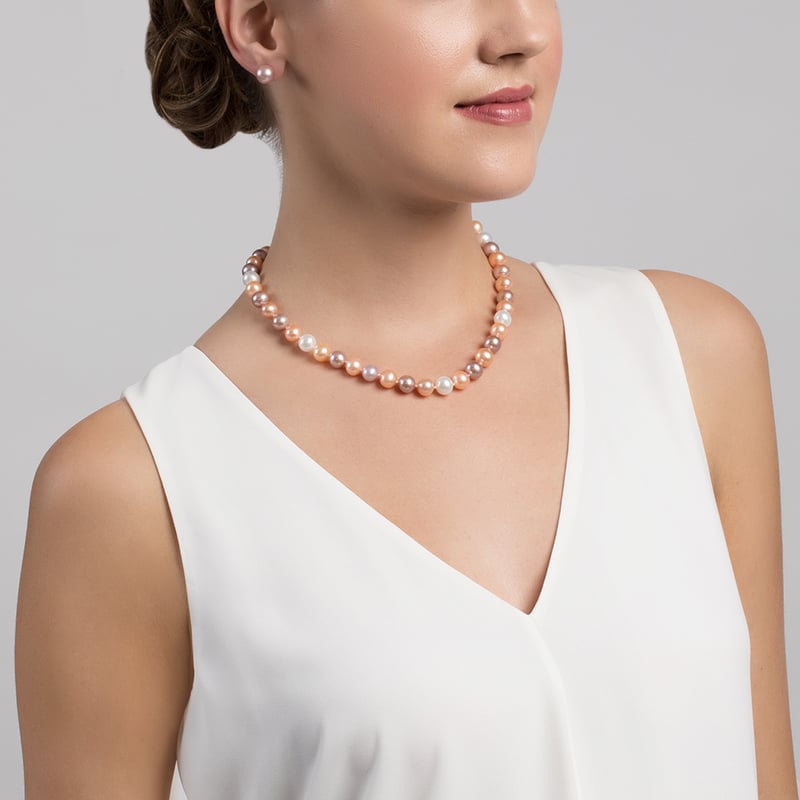 Multi Strand Pearl Cluster Necklace – Gal Pal Goods