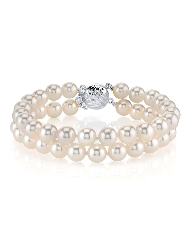 Hanadama Akoya Double Pearl Bracelet