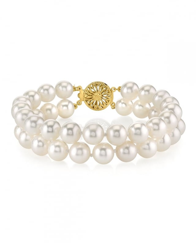 Freshwater Double Pearl Bracelet - Third Image