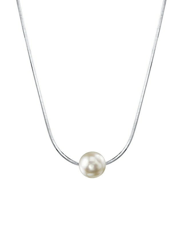 Pearl Moments - 7.0-7.5mm Akoya Pearl Silver Adjustable Chain Necklace