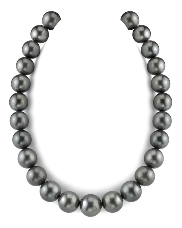 15-17mm Black Tahitian South Sea Pearl Necklace-AAA Quality