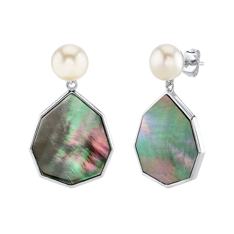 Discover 177+ black mother of pearl earrings best