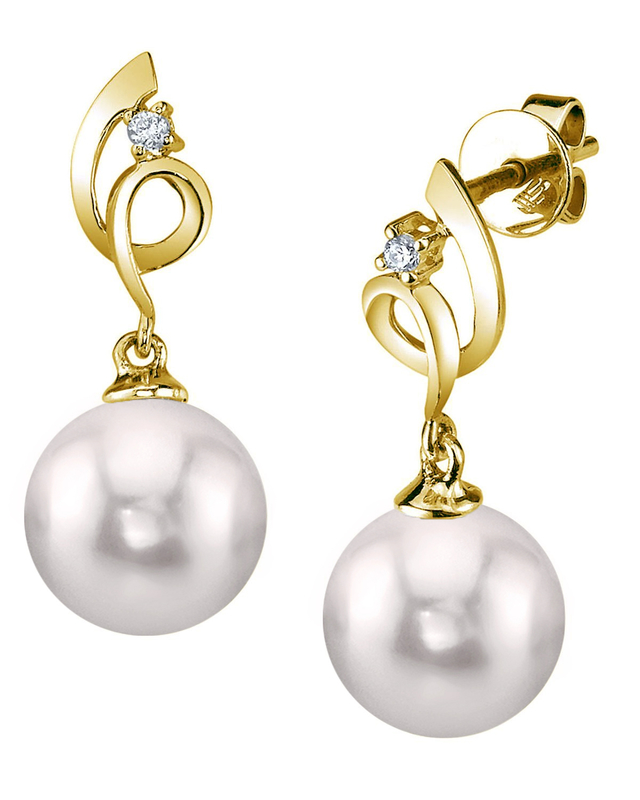 Akoya Pearl Symphony Earrings- Choose Your Pearl Color - Third Image