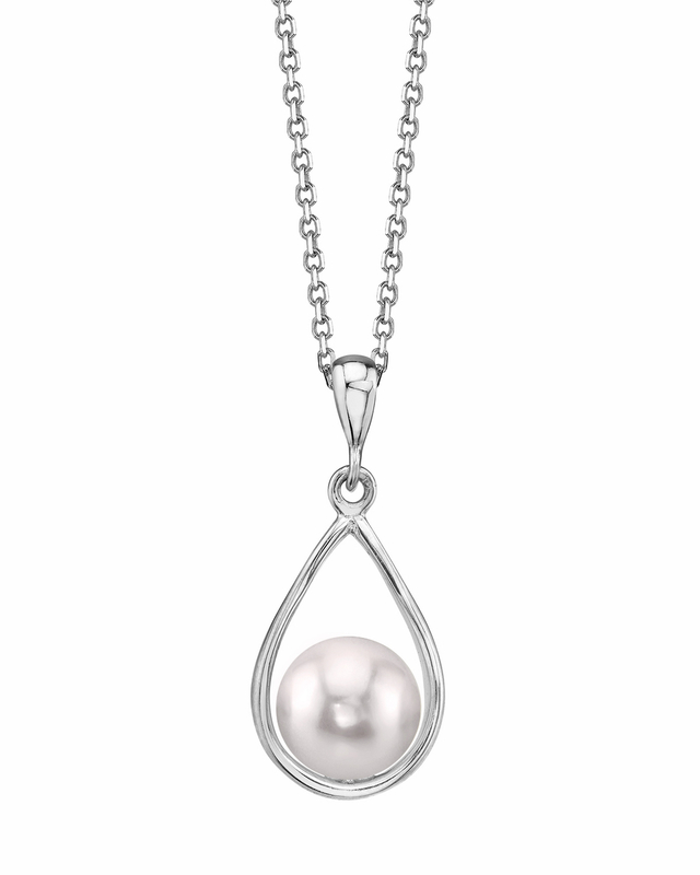 14K Gold Akoya Pearl Jess Pendant