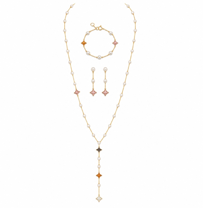 White Freshwater Pearl Anika Set