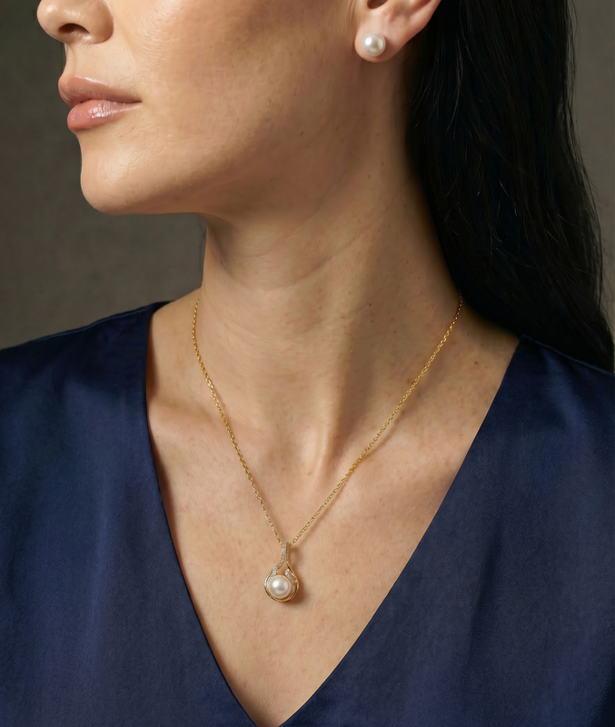 South Sea Pearl & Diamond Layla Pendant