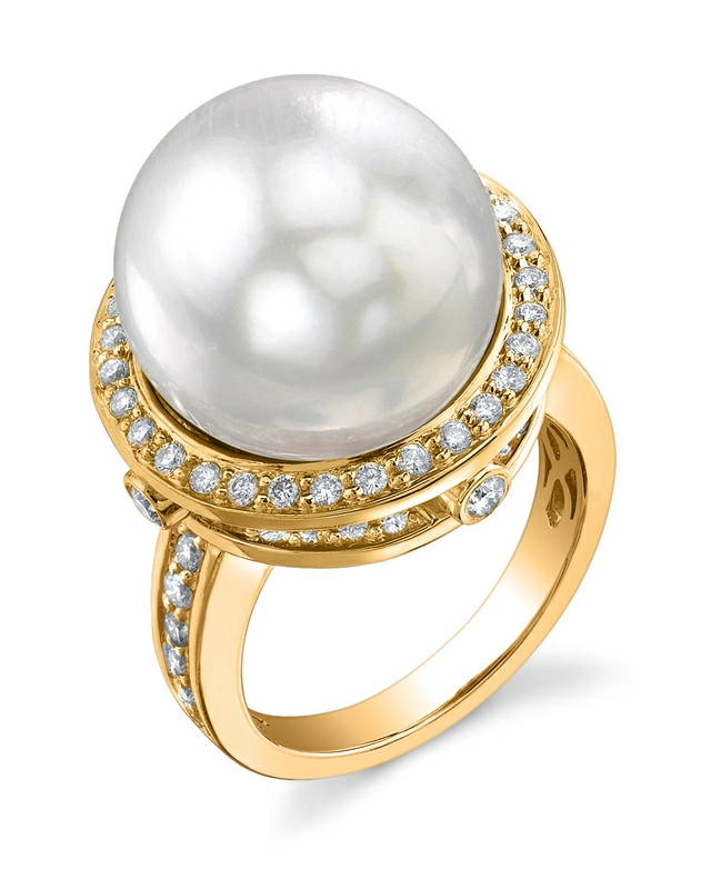 South Sea Pearl & Diamond Bella Ring
