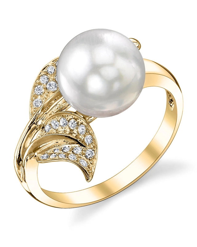 South Sea Pearl & Diamond Eva Ring