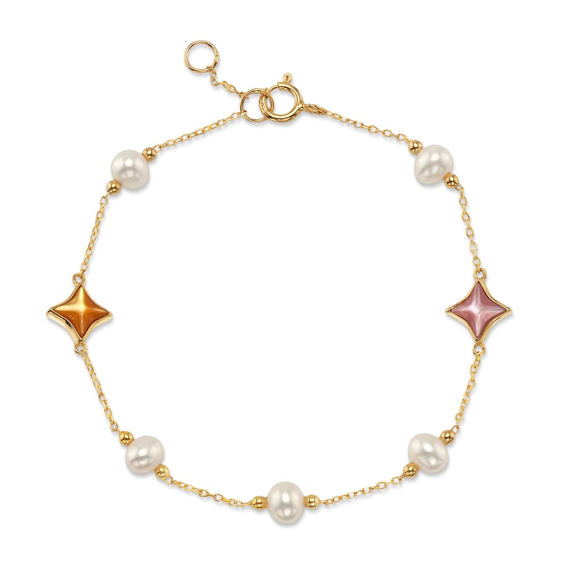 White Freshwater Pearl Anika Bracelet