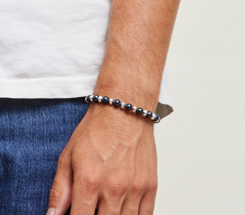 Personalised Black Pearl Angel Bracelet By Nest Gifts |  notonthehighstreet.com