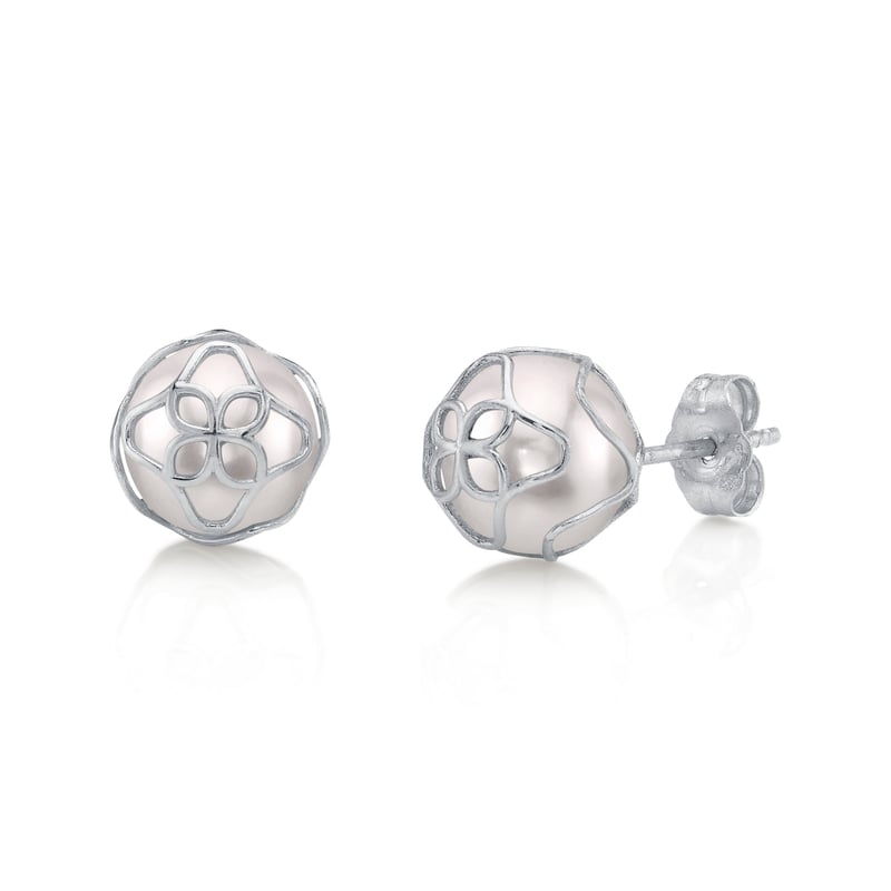 Japanese Akoya Pearl Cora Earrings