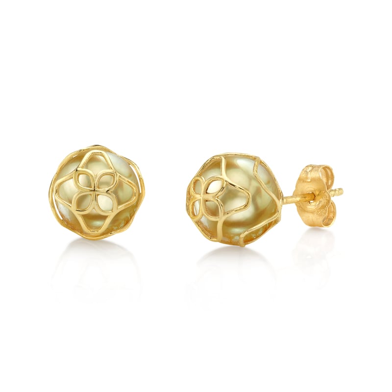 Golden South Sea Pearl Cora Earrings