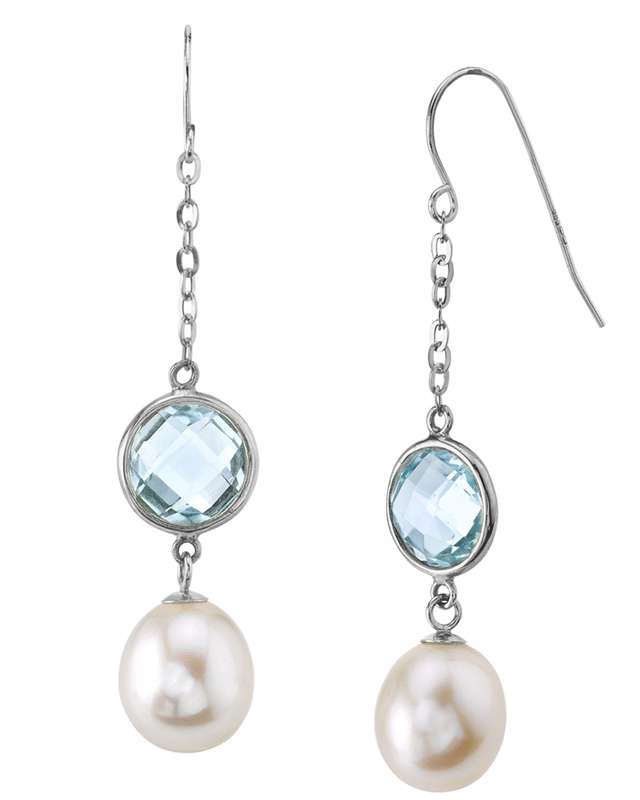 Pearl And Topaz Earrings 2025