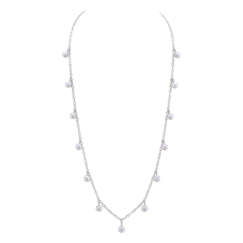 White Freshwater Pearl Isabella Necklace