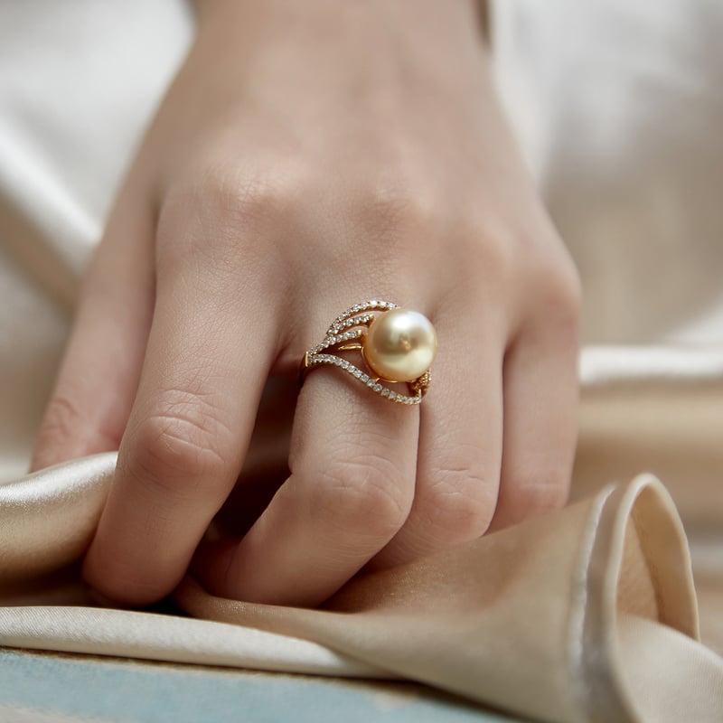 Aaaquality Natural Pearl Ring 4.25 Carat, 925 Sterling Silver, Handmade  Gold Plated Ring for Men and Woman - Etsy