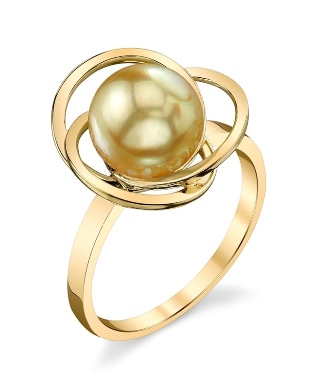 Golden South Sea Pearl Lexi Ring
