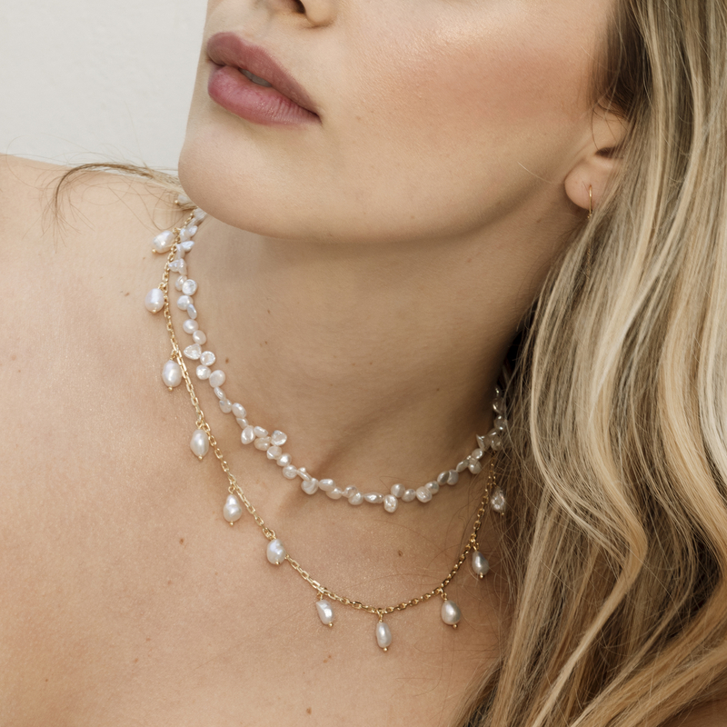 thumbnail image 2 of 80-Inch Natural Freshwater White Pearl Necklace – 6-7mm Round Strand For Women 2 of 2