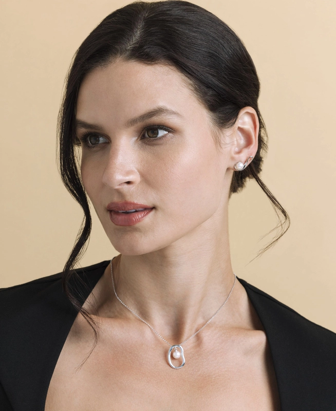 Freshwater Pearl Anastasia Earrings - Secondary Image