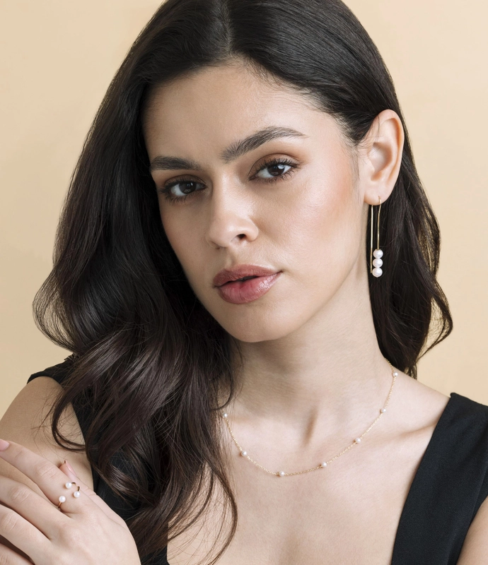 14K Gold Freshwater Pearl Victoria Ring - Secondary Image