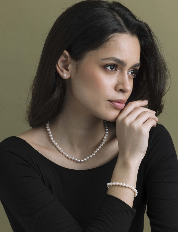 6.0-6.5mm Japanese Akoya Pearl Set - Secondary Image