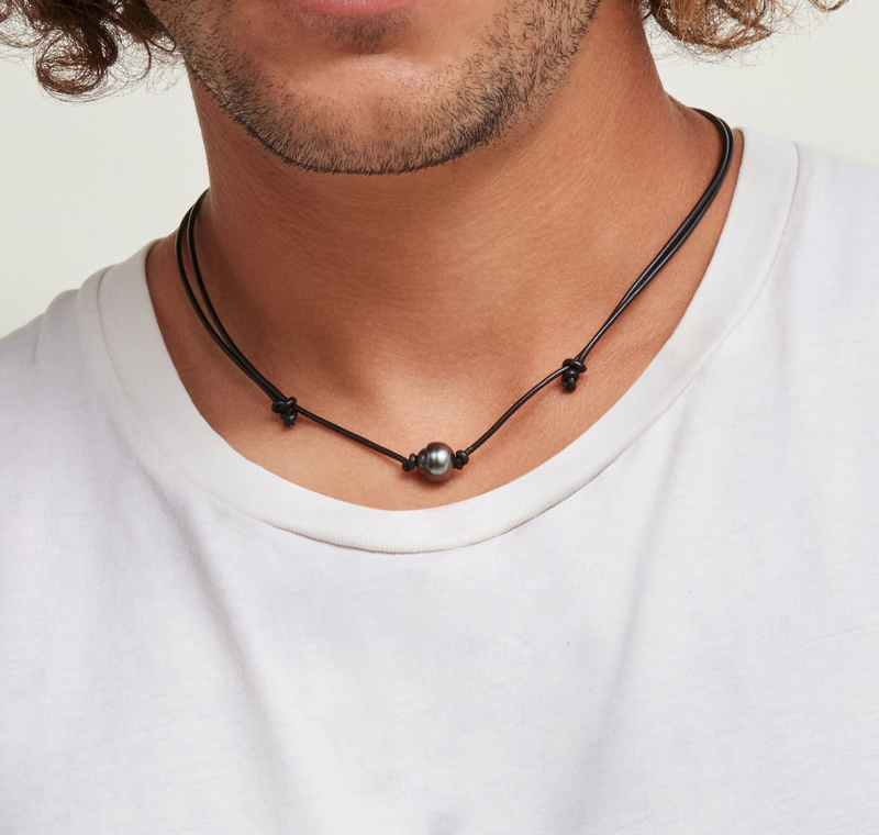 Leather necklace