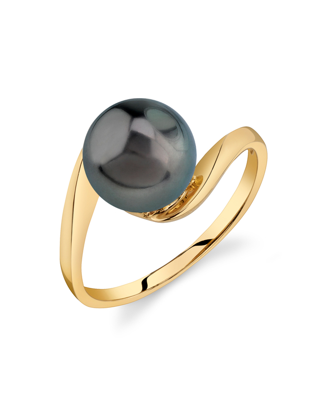 14K Gold Tahitian South Sea Pearl Felice Ring