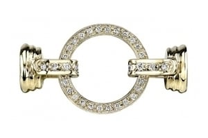 Diamond Joyce Clasp  18K Yellow Gold