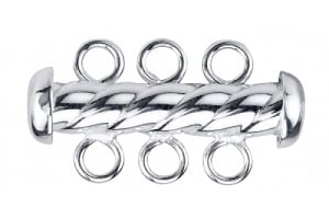 Triple Twist Clasp - Sterling Silver