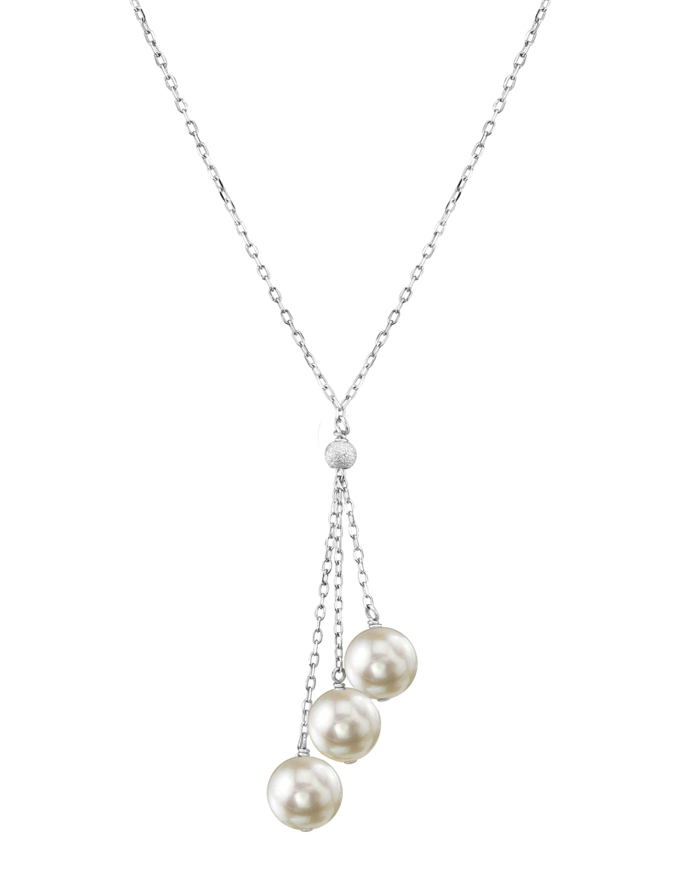 Akoya Pearl Tin Cup Necklace Pearl Necklace