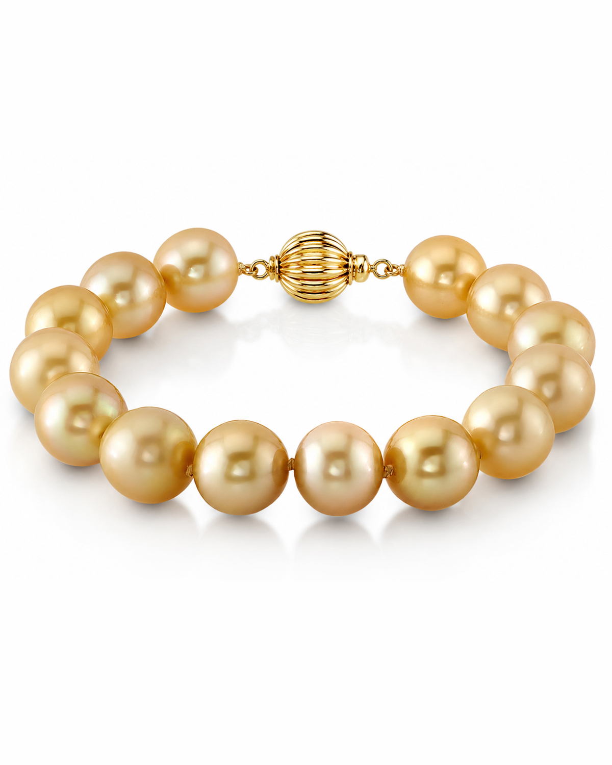 10-11mm Golden South Sea Pearl Bracelet