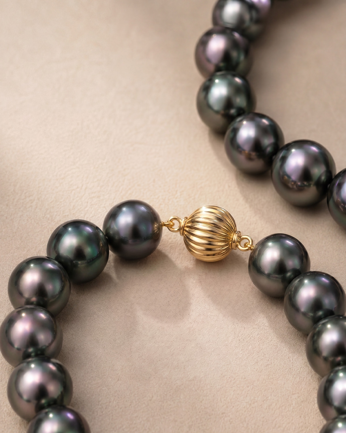 Opera Length 10-11mm Tahitian South Sea Pearl Necklace - AAAA Quality - Secondary Image
