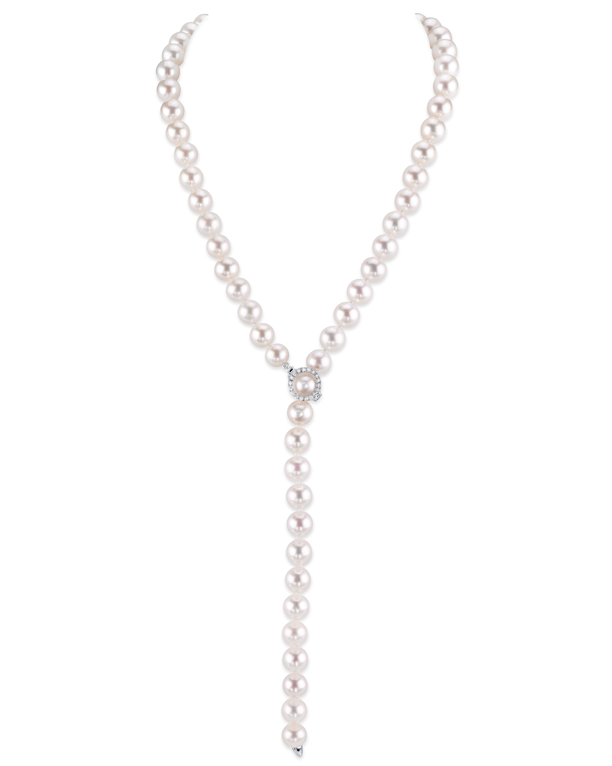 y shaped pearl necklace