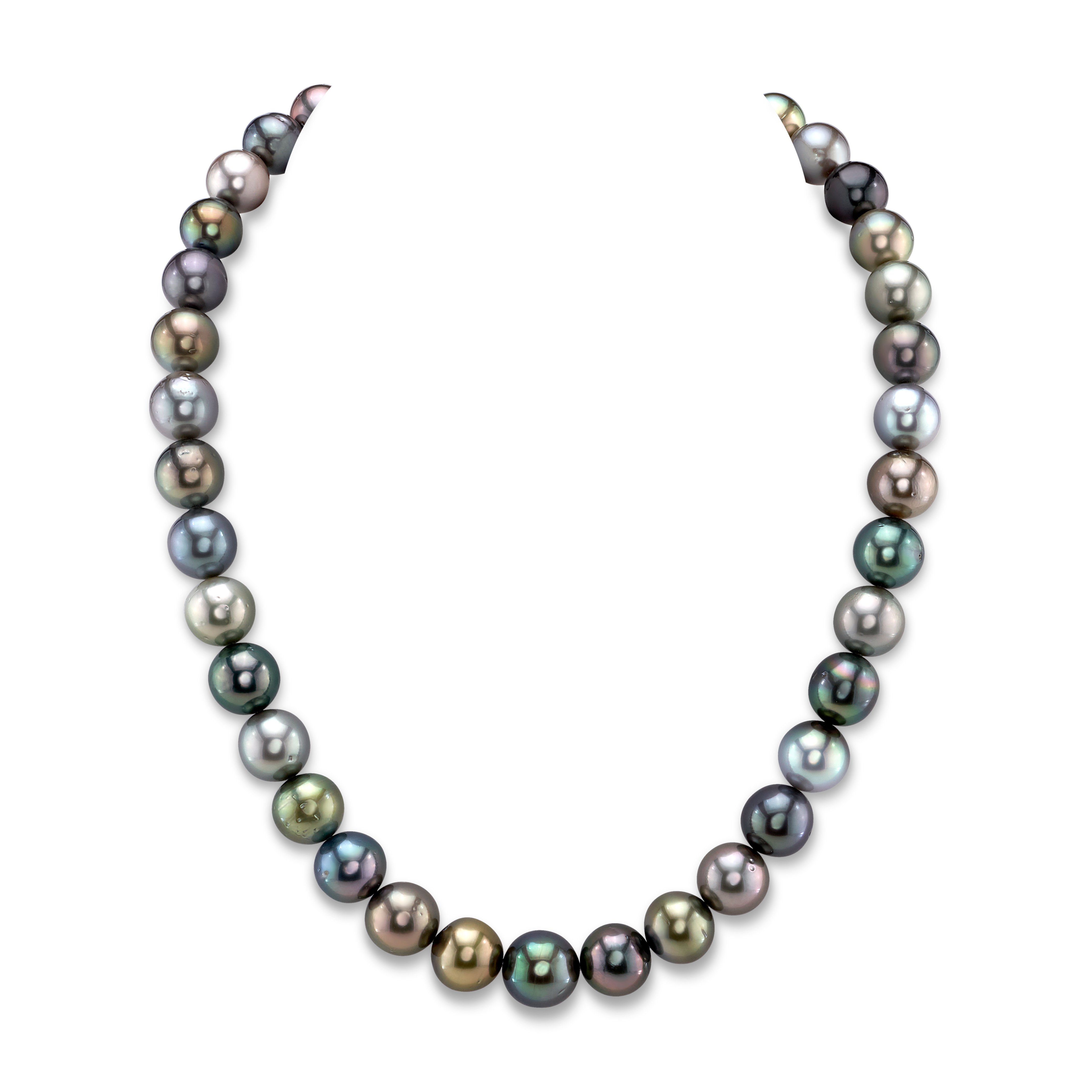 10-12mm Tahitian South Sea Pearl Multicolor Necklace