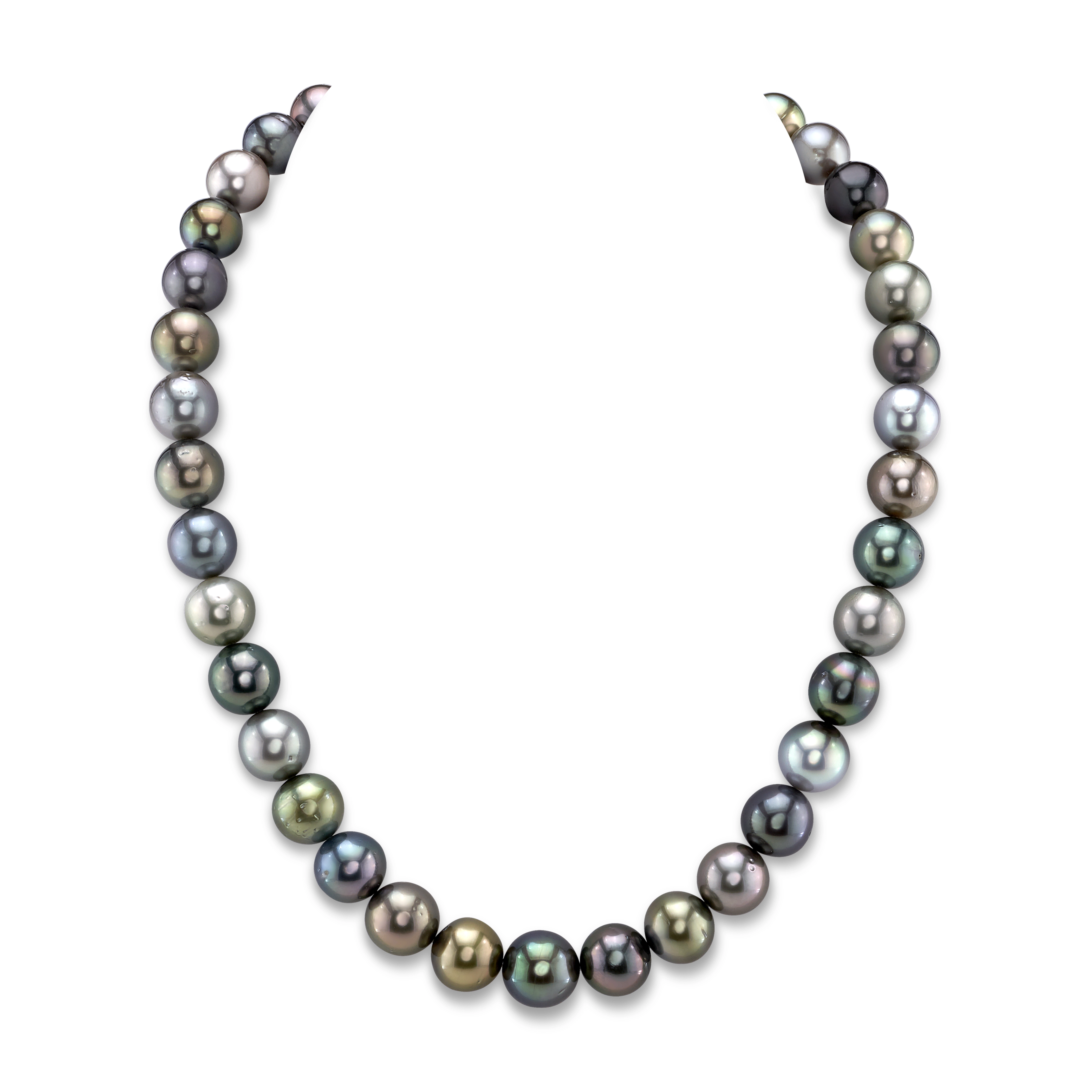 10-12mm Tahitian South Sea Pearl Multicolor Necklace