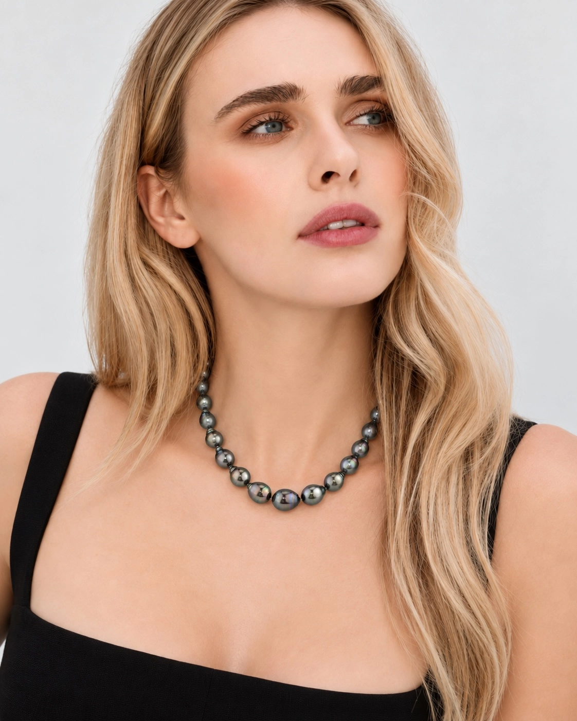 10-11mm Tahitian South Sea Pearl Drop - Shape Necklace