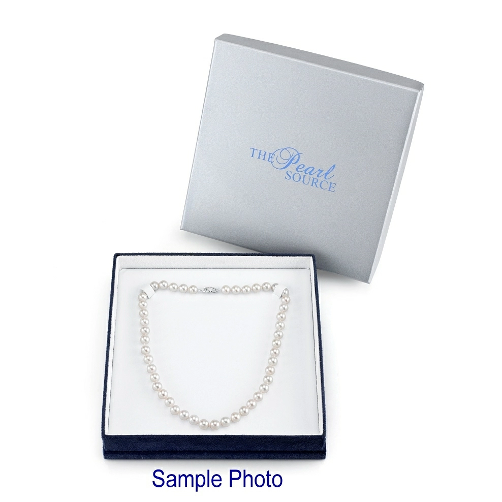 10.5-11.5mm Peach Freshwater Pearl Necklace- AAAA Quality