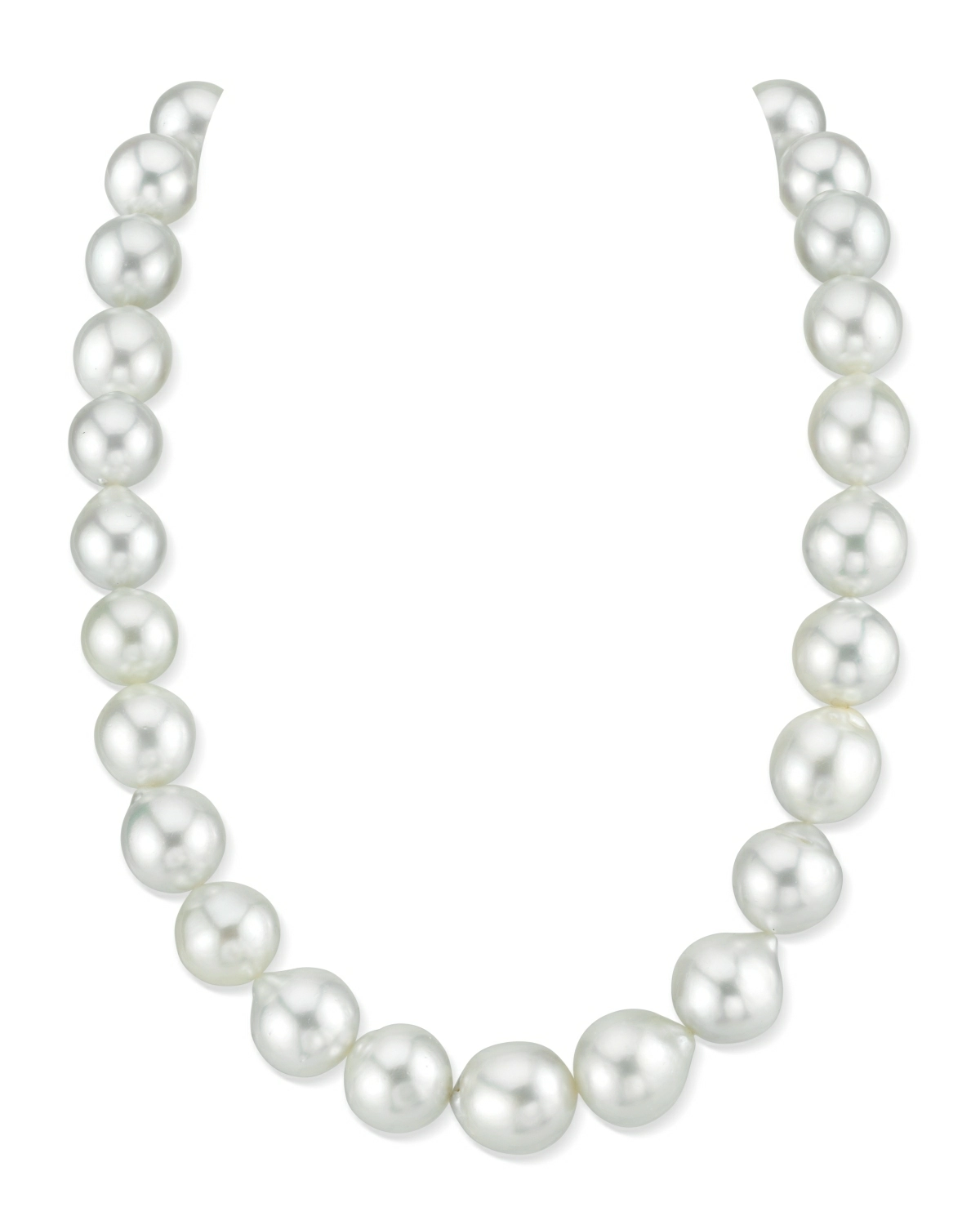 14-18.7mm White South Sea Baroque Pearl Necklace