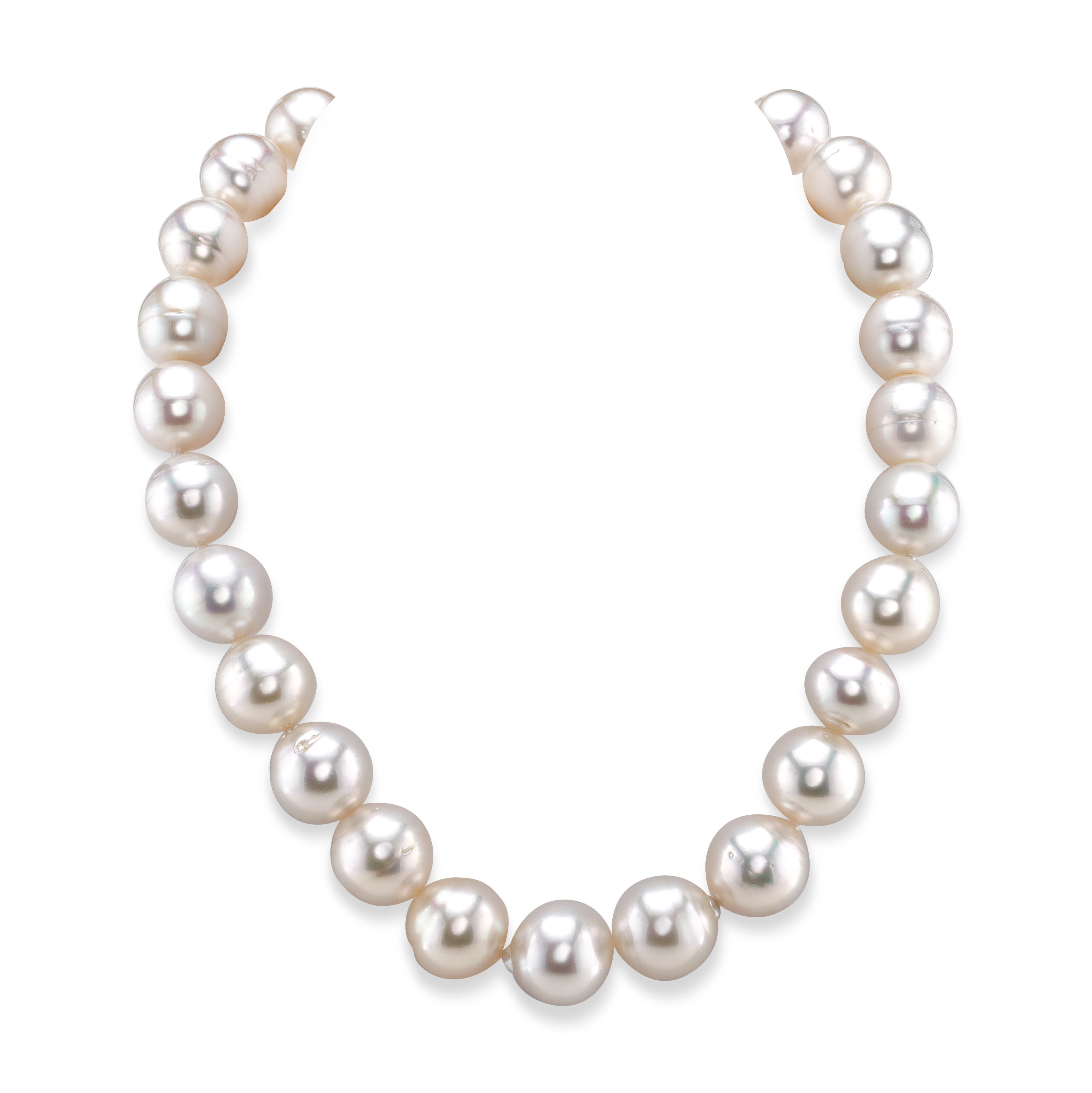13.1-16.5mm White South Sea Baroque Pearl Necklace