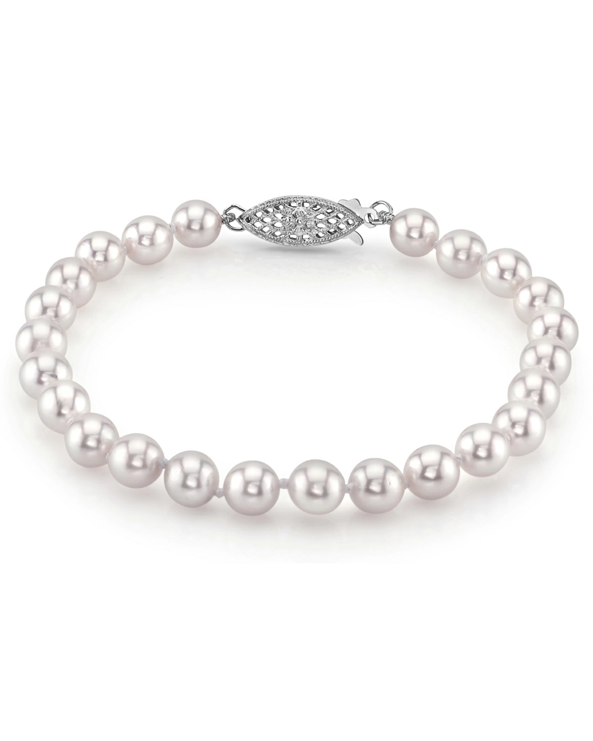 6.0-6.5mm Akoya White Pearl Bracelet