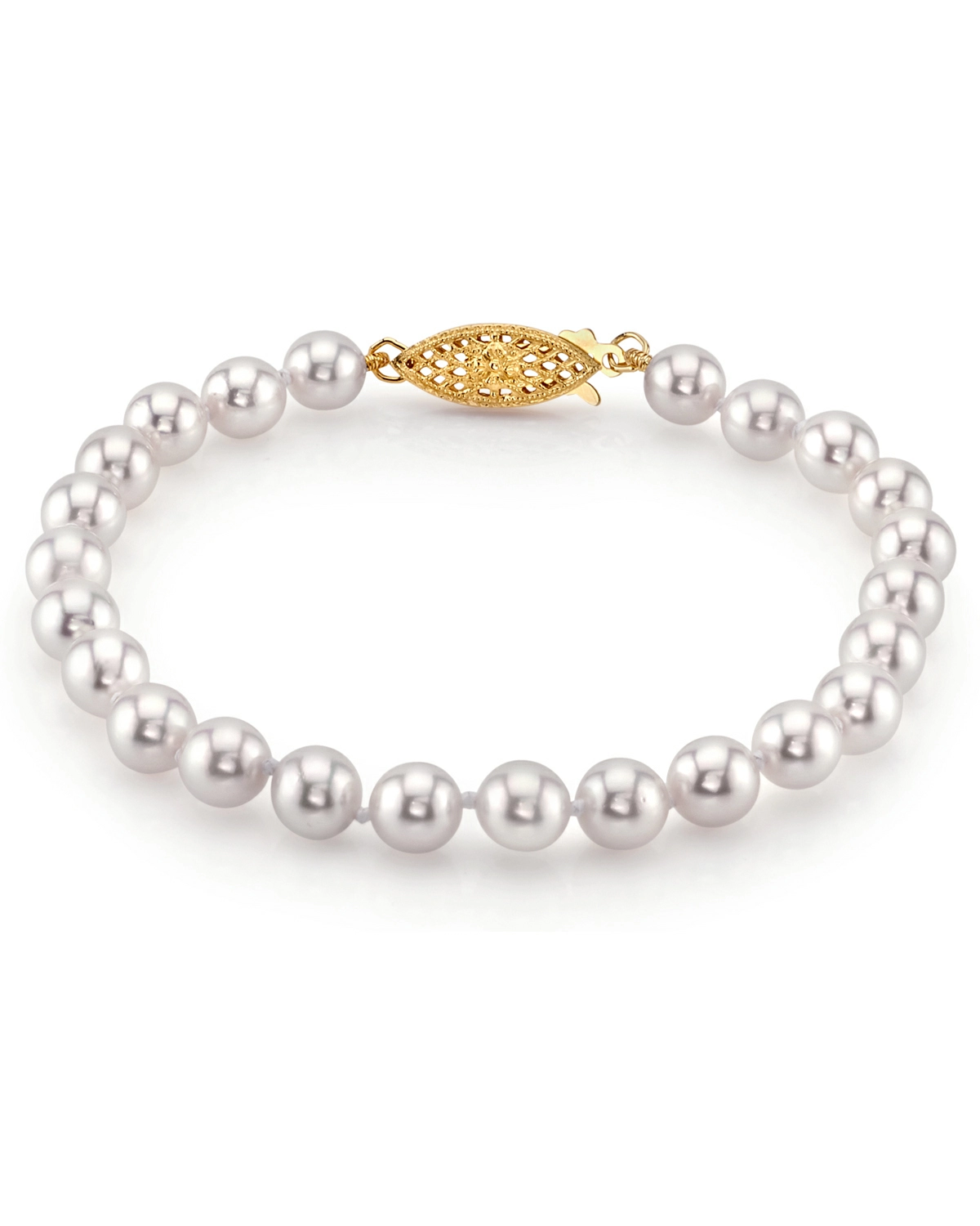 6.0-6.5mm Akoya White Pearl Bracelet