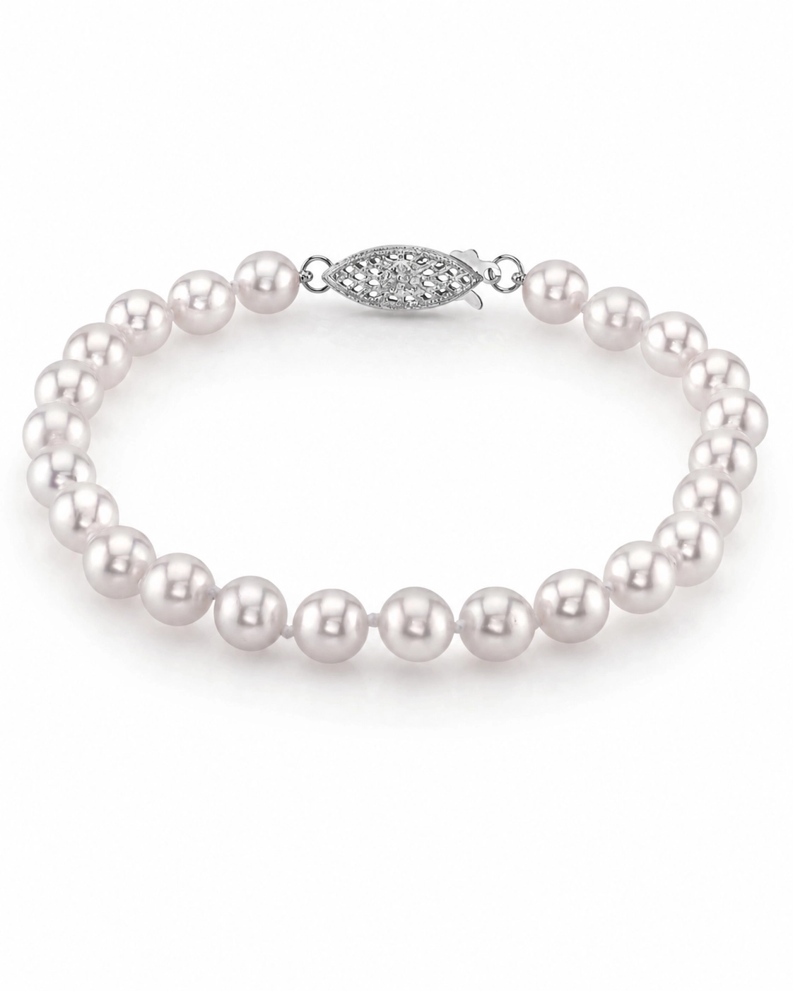 6.0-6.5mm Akoya White Pearl Bracelet