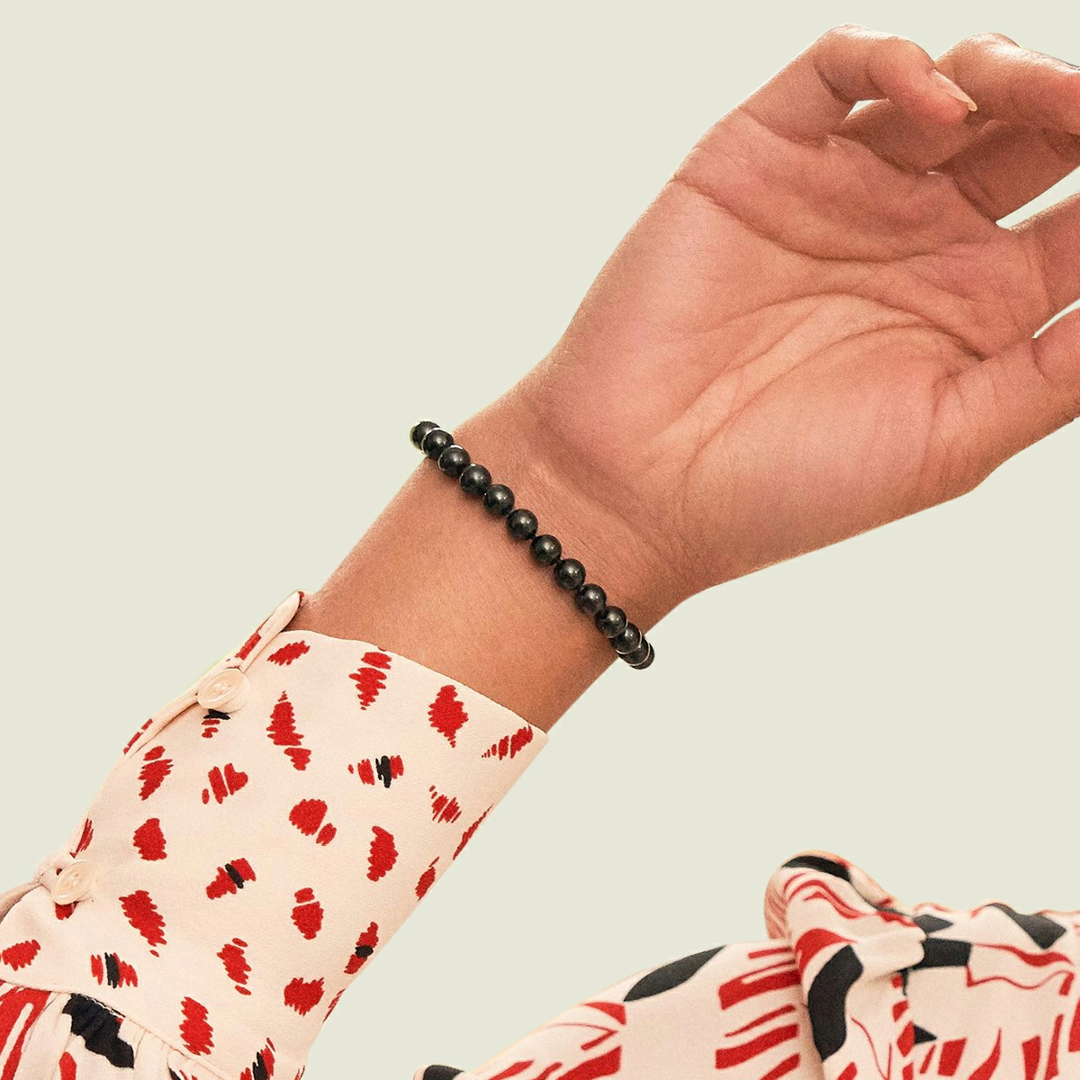 6.0-6.5mm Akoya Black Pearl Bracelet