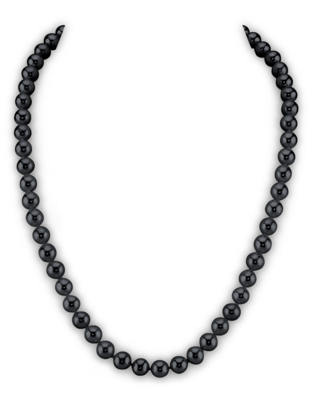 6.5-7.0mm Black Freshwater Pearl Necklace - AAA Quality