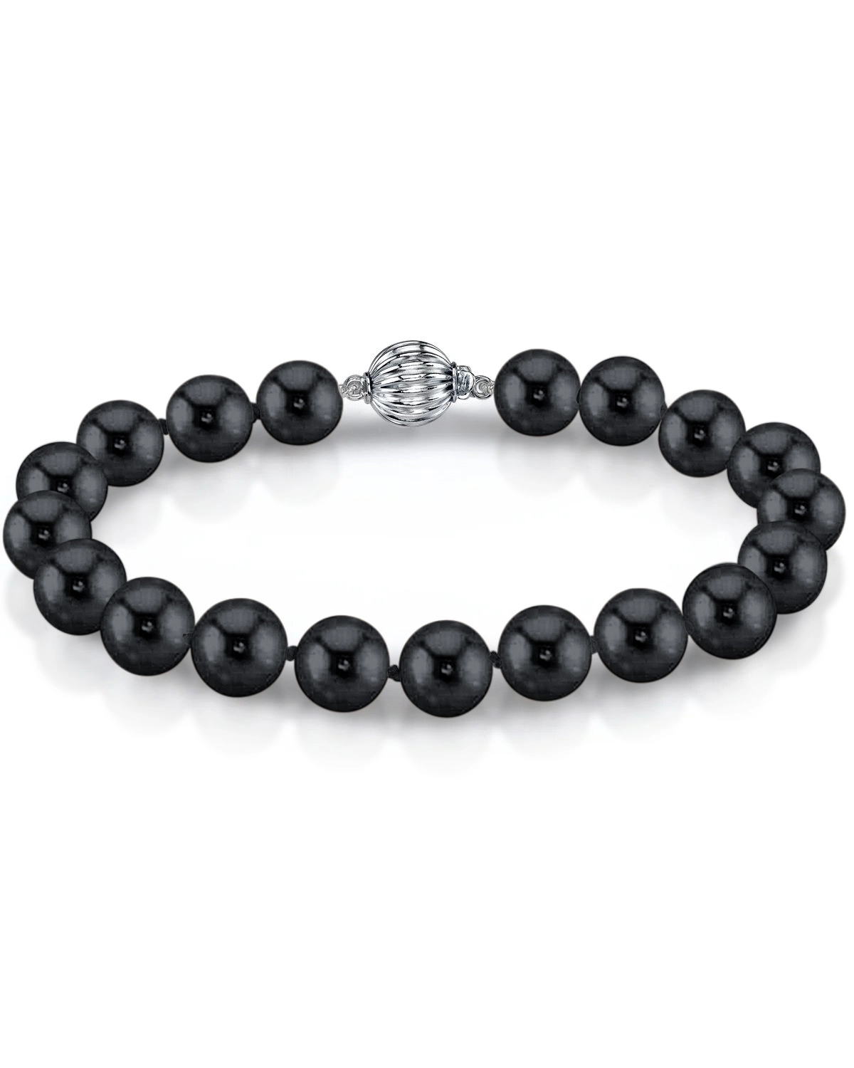 6.5-7.0mm Black Freshwater Pearl Bracelet - AAA Quality