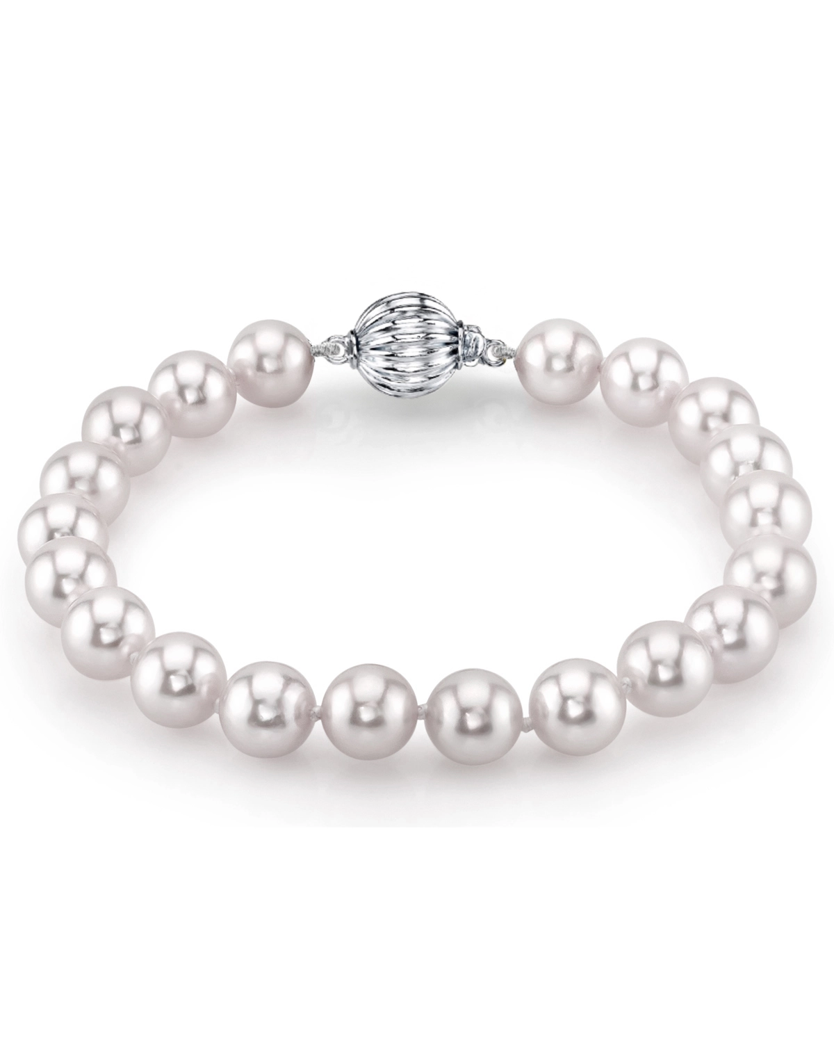 7.0-7.5mm Akoya White Pearl Bracelet - AAA Quality
