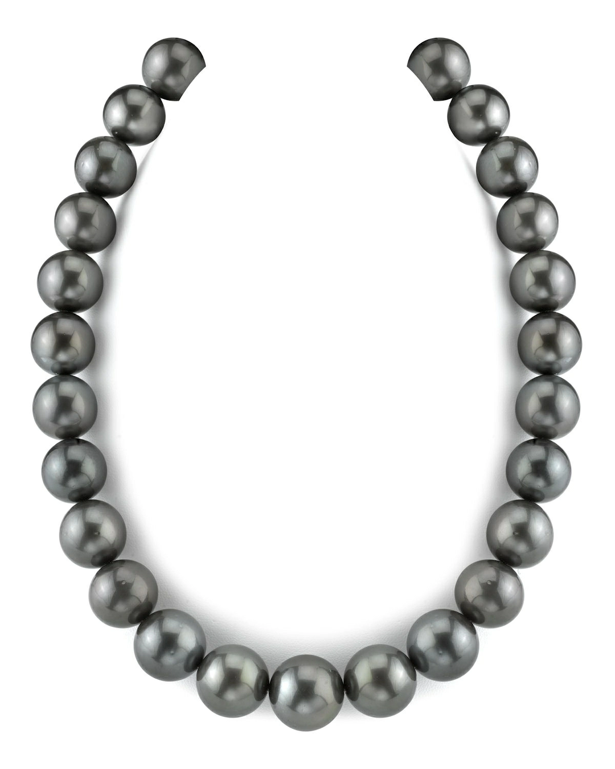 15-17mm Black Tahitian South Sea Pearl Necklace - AAA Quality