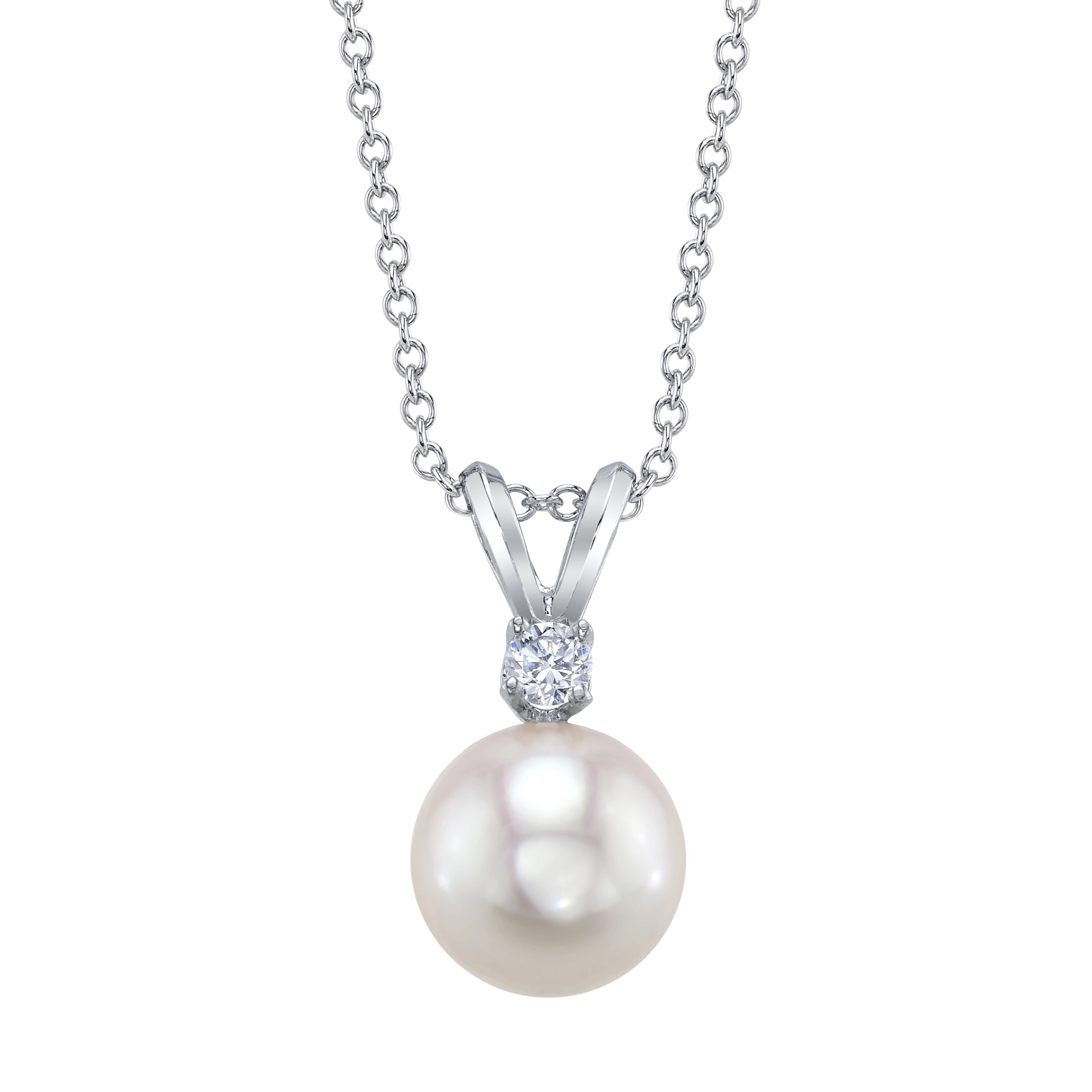 Akoya Pearl & Diamond Classic Pendant