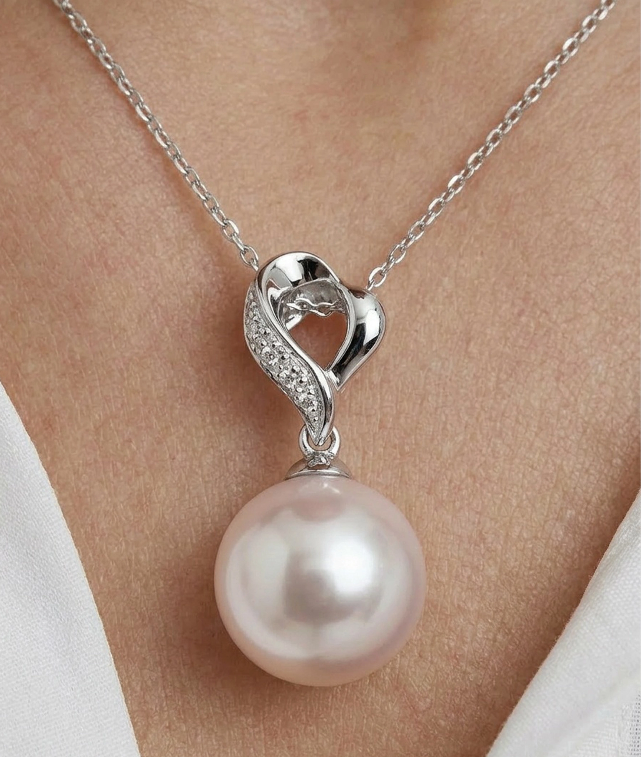 Akoya Pearl & Diamond Melissa Pendant